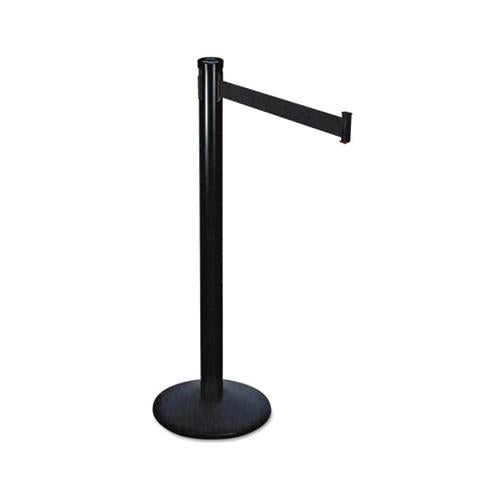 Adjusta-tape Crowd Control Posts Only, Steel, 40" High, Black, 2-box