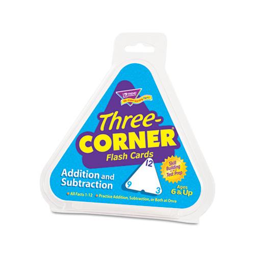 Addition-subtraction Three-corner Flash Cards, 6 & Up, 48-set