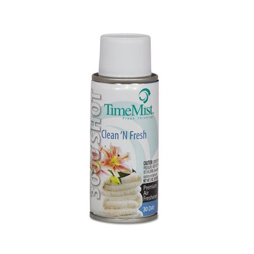 3000 Shot Micro Metered Air Freshener Refill, Clean N' Fresh, 3 Oz Aerosol, 12-carton