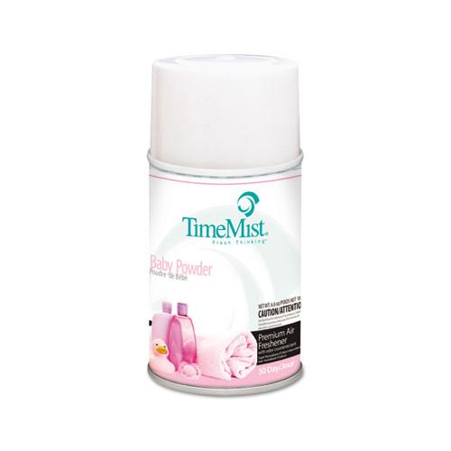 Premium Metered Air Freshener Refill, Baby Powder, 5.3 Oz Aerosol, 12-carton
