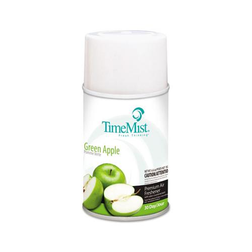 Premium Metered Air Freshener Refill, Green Apple, 5.3 Oz Aerosol, 12-carton