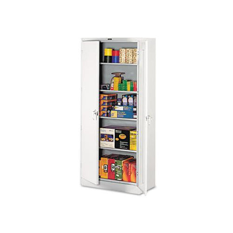 78" High Deluxe Cabinet, 36w X 18d X 78h, Light Gray