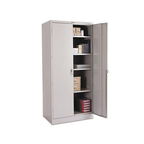 78" High Deluxe Cabinet, 36w X 24d X 78h, Light Gray