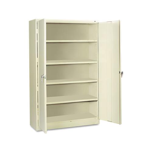 Assembled Jumbo Steel Storage Cabinet, 48w X 24d X 78h, Putty