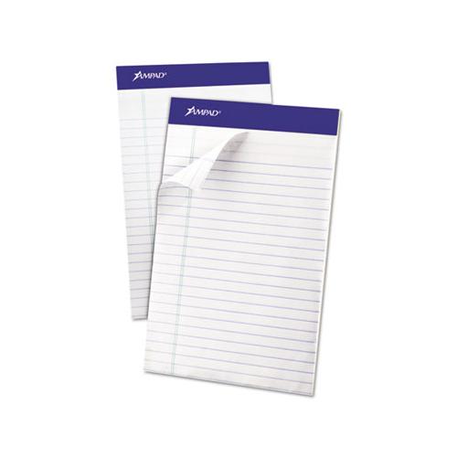 Recycled Writing Pads, Narrow Rule, 5 X 8, White, 50 Sheets, Dozen