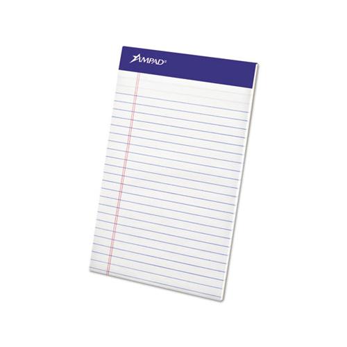 Perforated Writing Pads, Narrow Rule, 5 X 8, White, 50 Sheets, Dozen