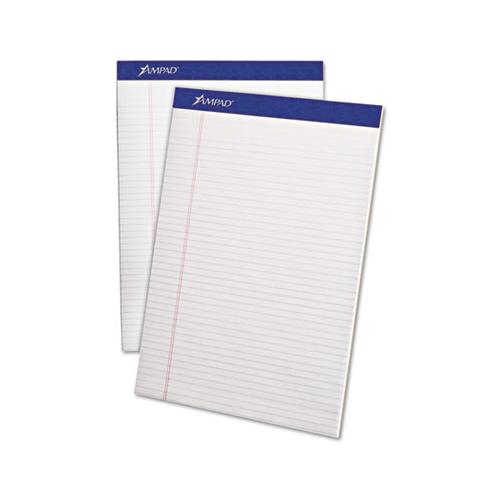 Perforated Writing Pads, Narrow Rule, 8.5 X 11.75, White, 50 Sheets, Dozen