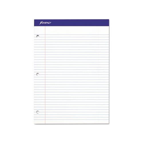 Double Sheet Pads, Medium-college Rule, 8.5 X 11.75, White, 100 Sheets