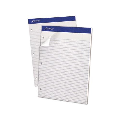 Double Sheet Pads, Narrow Rule, 8.5 X 11.75, White, 100 Sheets