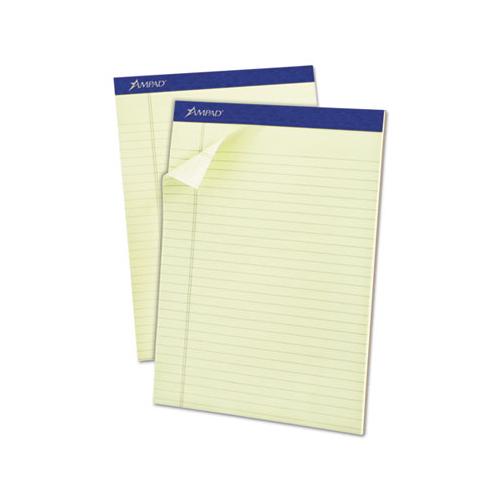 Pastel Writing Pads, Wide-legal Rule, 8.5 X 11.75, Green Tint, 50 Sheets, Dozen