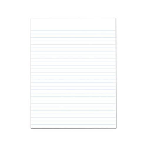Recycled Glue Top Pads, Wide-legal Rule, 8.5 X 11, White, 50 Sheets, Dozen