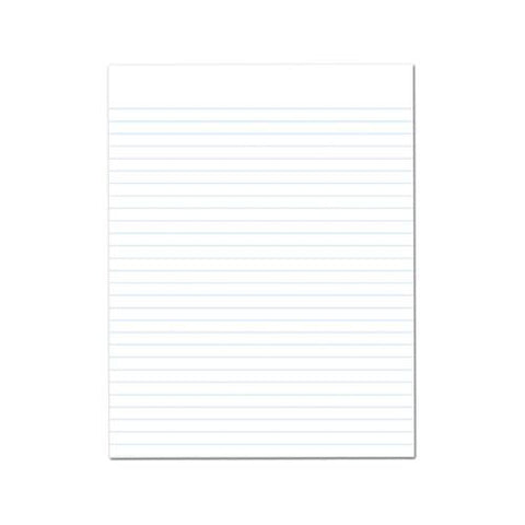 Recycled Glue Top Pads, Wide-legal Rule, 8.5 X 11, White, 50 Sheets, Dozen
