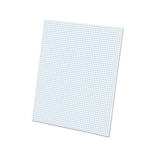 Quadrille Pads, 5 Sq-in Quadrille Rule, 8.5 X 11, White, 50 Sheets