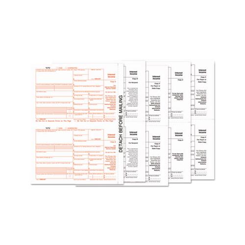 1099-int Tax Forms, 5-part, 5 1-2 X 8, Inkjet-laser, 24-pack