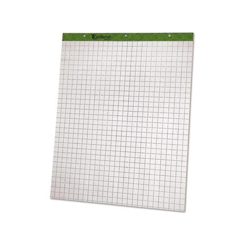 Flip Charts, 1 Sq-in Quadrille Rule, 27 X 34, White, 50 Sheets, 2-carton