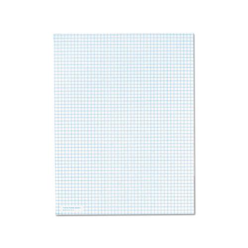 Quadrille Pads, 5 Sq-in Quadrille Rule, 8.5 X 11, White, 50 Sheets
