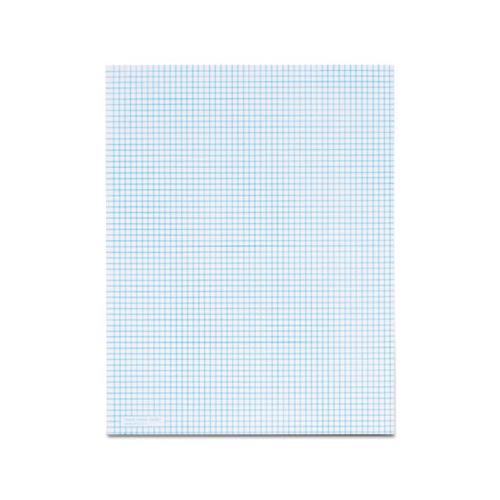 Quadrille Pads, 6 Sq-in Quadrille Rule, 8.5 X 11, White, 50 Sheets