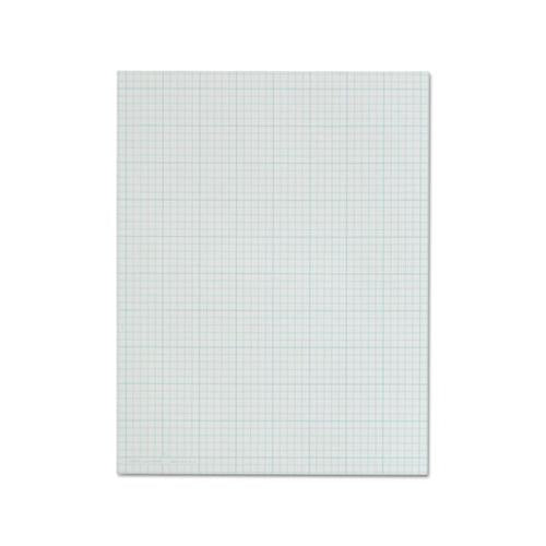 Cross Section Pads, 5 Sq-in Quadrille Rule, 8.5 X 11, White, 50 Sheets