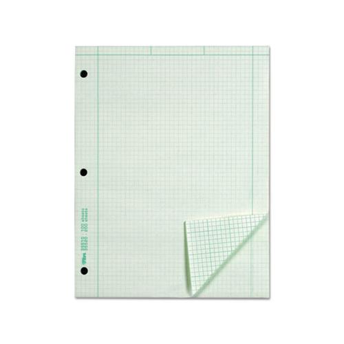 Engineering Computation Pads, 5 Sq-in Quadrille Rule, 8.5 X 11, Green Tint, 100 Sheets