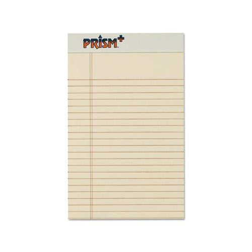 Prism + Writing Pads, Narrow Rule, 5 X 8, Pastel Ivory, 50 Sheets, 12-pack