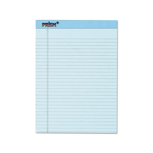 Prism + Writing Pads, Wide-legal Rule, 8.5 X 11.75, Pastel Blue, 50 Sheets, 12-pack