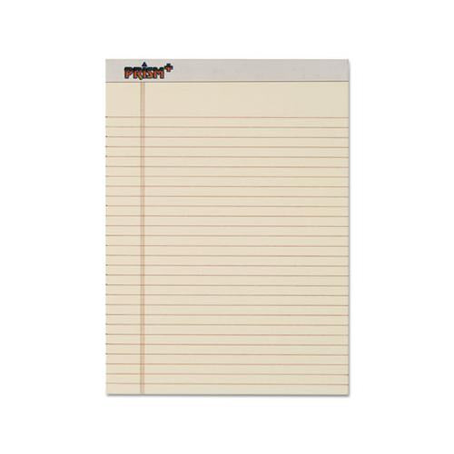 Prism + Colored Writing Pads, Wide-legal Rule, 8.5 X 11.75, Ivory, 50 Sheets, 12-pack