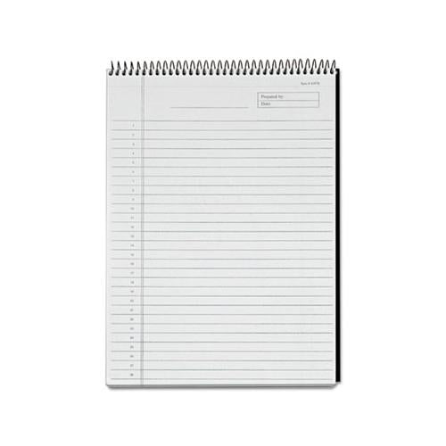 Docket Diamond Top-wire Planning Pad, Wide-legal Rule, Black, 8.5 X 11.75, 60 Sheets