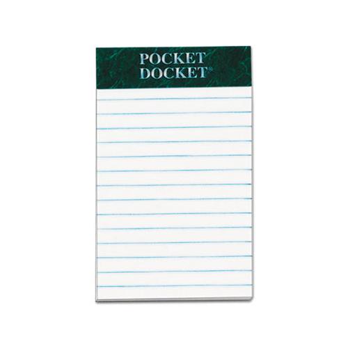 Docket Ruled Perforated Pads, Medium-college Rule, 3 X 5, White, 50 Sheets, 12-pack