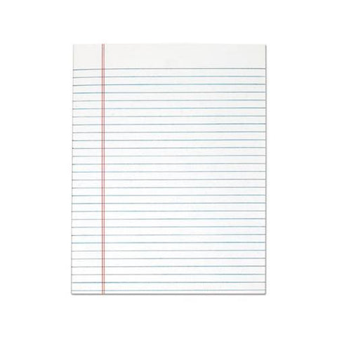 "the Legal Pad" Glue Top Pads, Wide-legal Rule, 8.5 X 11, White, 50 Sheets, 12-pack