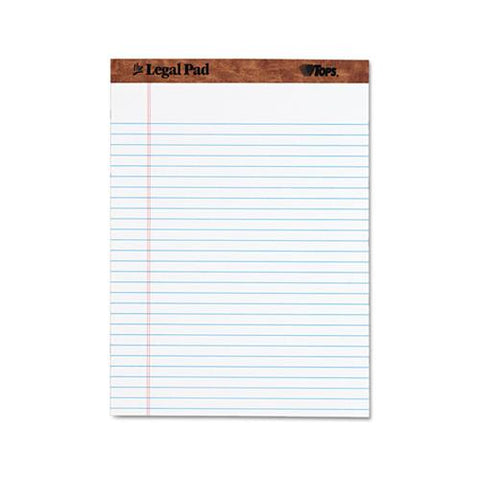 "the Legal Pad" Perforated Pads, Wide-legal Rule, 8.5 X 11.75, White, 50 Sheets