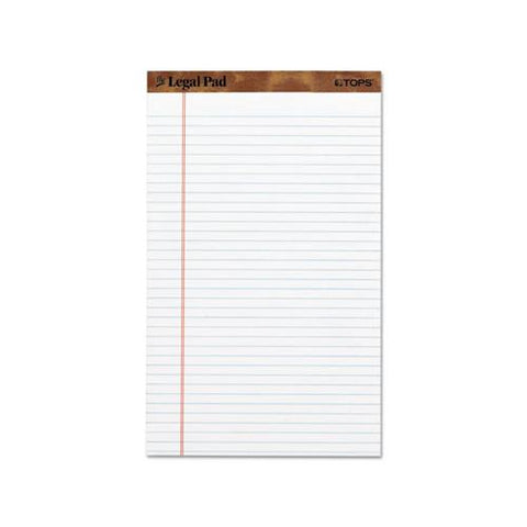 "the Legal Pad" Perforated Pads, Wide-legal Rule, 8.5 X 14, White, 50 Sheets, Dozen