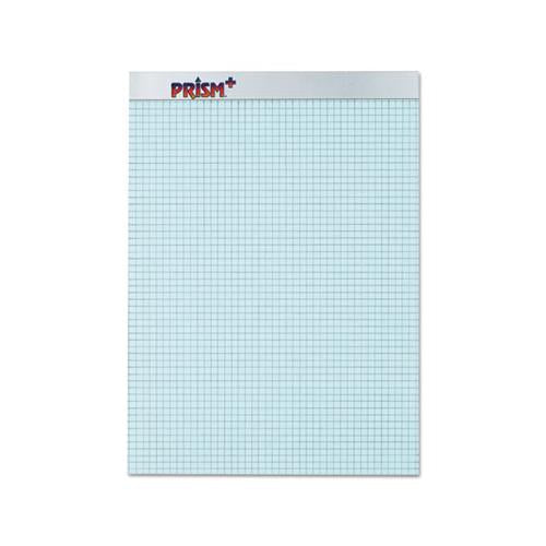 Prism Quadrille Perforated Pads, 5 Sq-in Quadrille Rule, 8.5 X 11.75, Blue, 50 Sheets, 12-pack