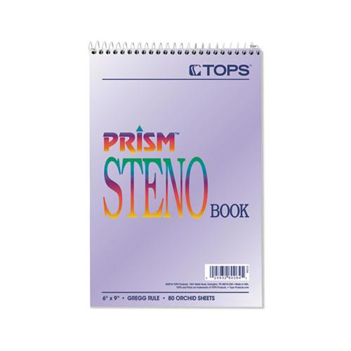 Prism Steno Books, Gregg Rule, 6 X 9, Orchid, 80 Sheets, 4-pack
