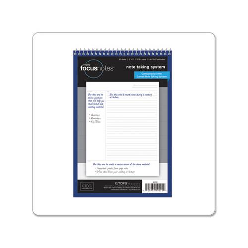 Focusnotes Steno Book, Pitman Rule, 6 X 9, White, 80 Sheets