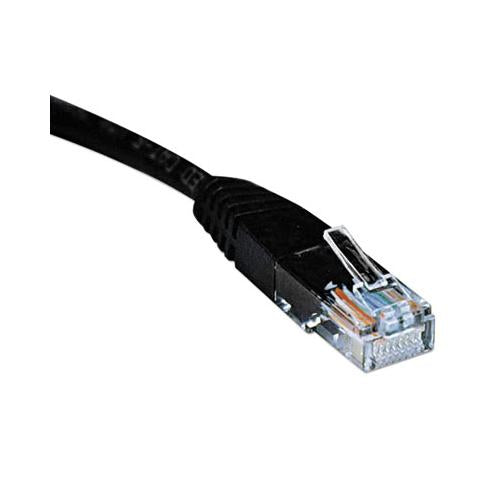 Cat5e 350mhz Molded Patch Cable, Rj45 (m-m), 7 Ft., Black