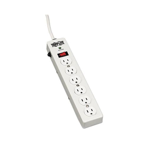 Protect It! Surge Protector, 6 Outlets, 6 Ft Cord, 1340 Joules, Light Gray