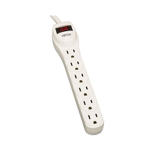 Protect It! Home Computer Surge Protector, 6 Outlets, 2 Ft Cord, 180 Joules