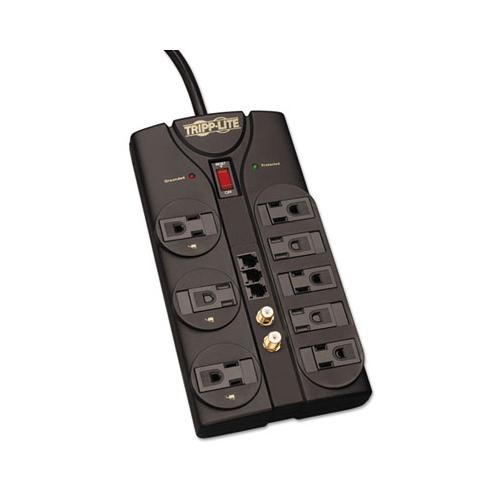 Protect It! Surge Protector, 8 Outlets, 8 Ft Cord, 2160 Joules, Rj11, Dark Gray