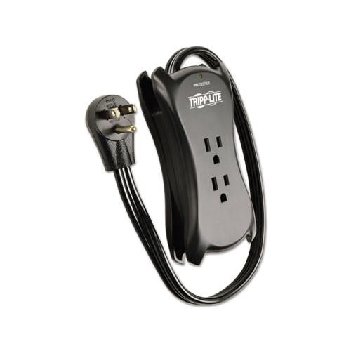 Protect It! Travel-size Surge Protector, 3 Outlets-2 Usb, 1.5 Ft Cord, 1050 J