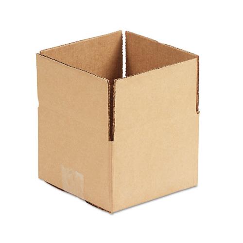 Fixed-depth Shipping Boxes, Regular Slotted Container (rsc), 6" X 6" X 4", Brown Kraft, 25-bundle
