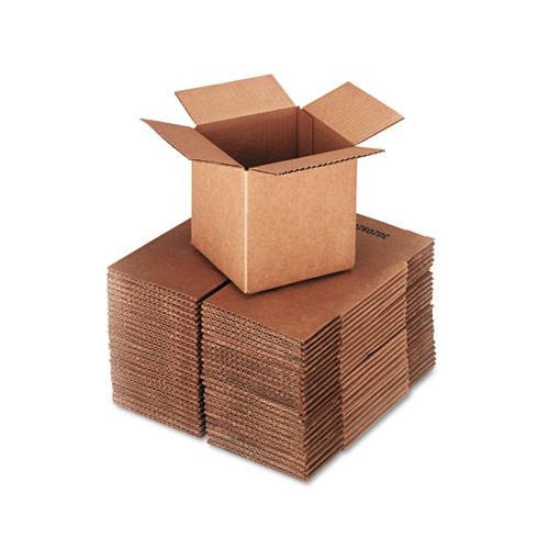 Cubed Fixed-depth Shipping Boxes, Regular Slotted Container (rsc), 6" X 6" X 6", Brown Kraft, 25-bundle