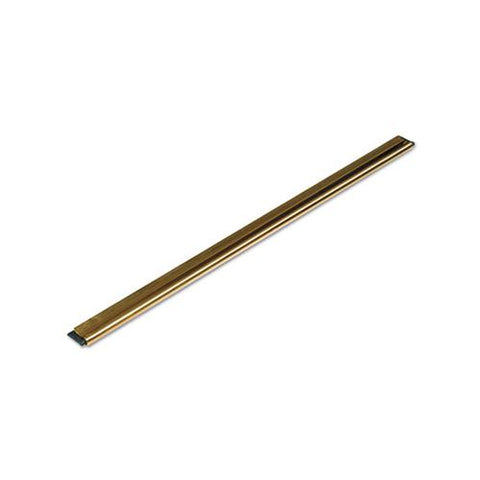 Golden Clip Brass Channel With Black Rubber Blade & Clip, 12 Inches, Straight