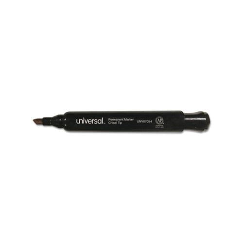 Chisel Tip Permanent Marker, Broad, Black, 60-pack