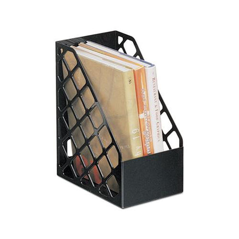 Recycled Plastic Large Magazine File, 6 1-4 X 9 1-2 X 11 3-4, Black