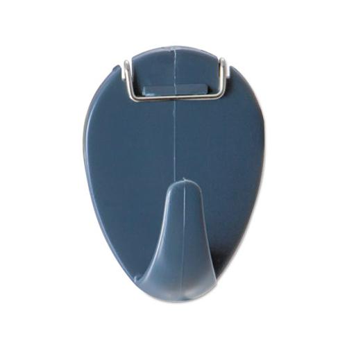 Deluxe Recycled Cubicle Hooks, 40 Sheets, Charcoal, 5-pack
