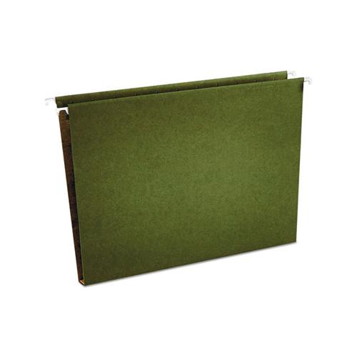 Box Bottom Hanging File Folders, Letter Size, 1-5-cut Tab, Standard Green, 25-box
