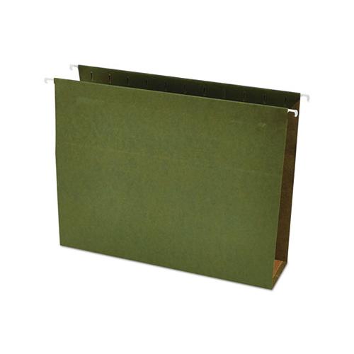 Box Bottom Hanging File Folders, Letter Size, 1-5-cut Tab, Standard Green, 25-box