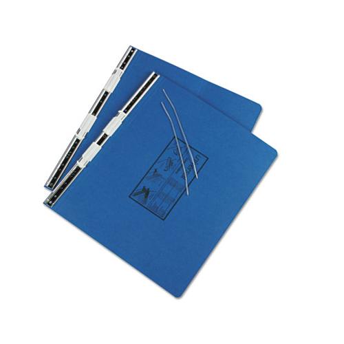 Pressboard Hanging Binder, 2 Posts, 6" Capacity, 14.88 X 11, Blue