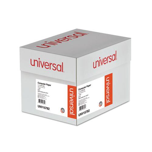 Printout Paper, 1-part, 20lb, 14.88 X 8.5, White-green Bar, 2, 600-carton