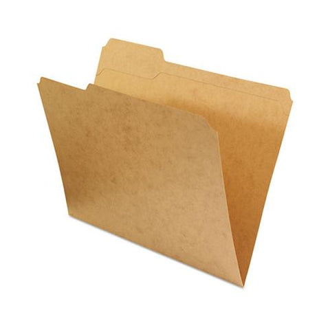 Reinforced Kraft Top Tab File Folders, 1-3-cut Tabs, Letter Size, Kraft, 100-box